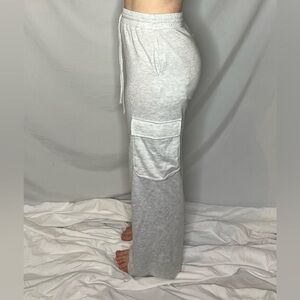 Boutique Grey Cargo Sweatpants